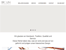 Tablet Screenshot of braun-classics.de